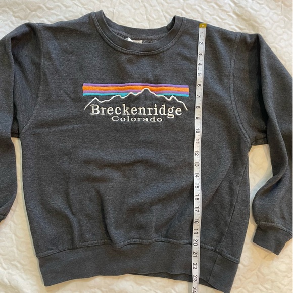 Breckenridge Colorado Mountains Sweatshirt Women’s Small Gray Graphic Cozy - Picture 7 of 7